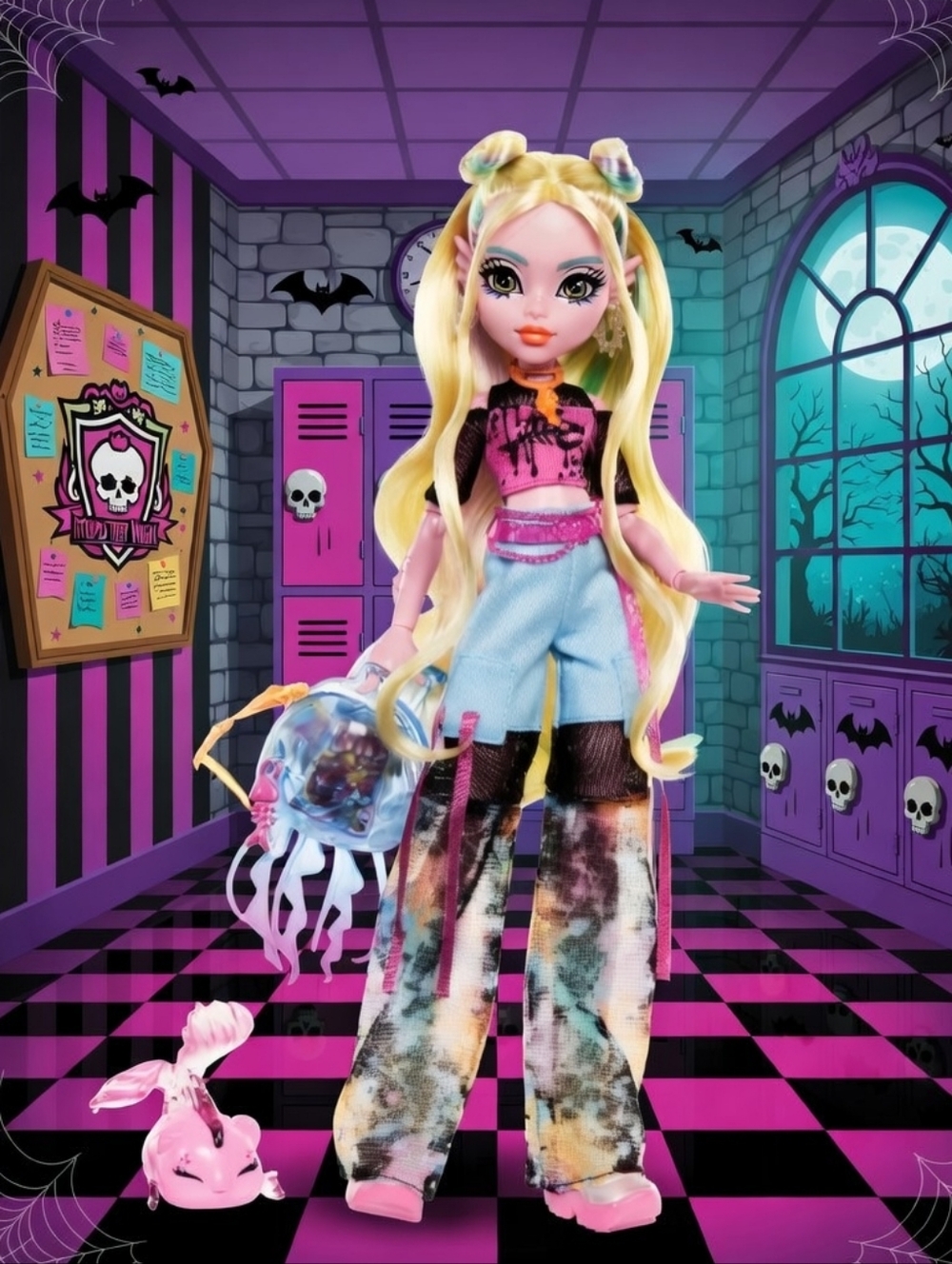 🐩♡Monster High Lagoona Blue Fashion Doll with Pet Fish Neptuna